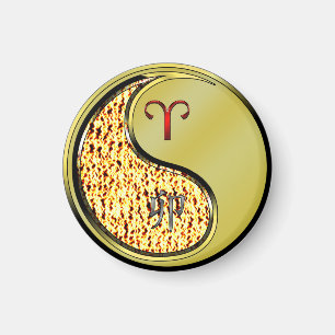 Imã Aries e Coelho Metálico