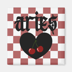 Imã Aries Gothic - Design de cerejas controladas por e