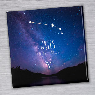 Imã Aries   Magnet de constelação Zodiaca Personaliz