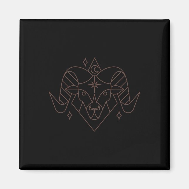Imã Aries Natal Astrologia do Horoscópio Zodiac (Frente)