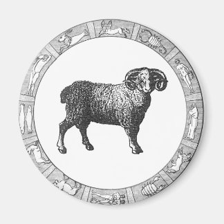 Imã Aries num Anel Zodiac