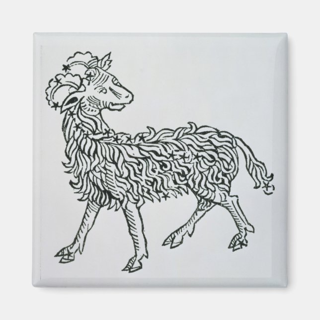 Imã Aries (o Ram) uma ilustração do 'Poeticon' (Frente)
