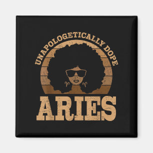 Imã Aries Queen Afro Hair Black Woman Sinal Zodiboso