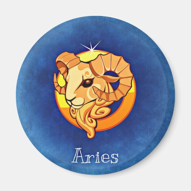 Imã Aries, Símbolo Horoscópio, O Ram Astrology Magnet (Frente)