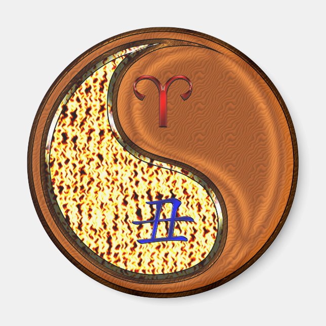 Imã Aries & Wood Ox (Frente)