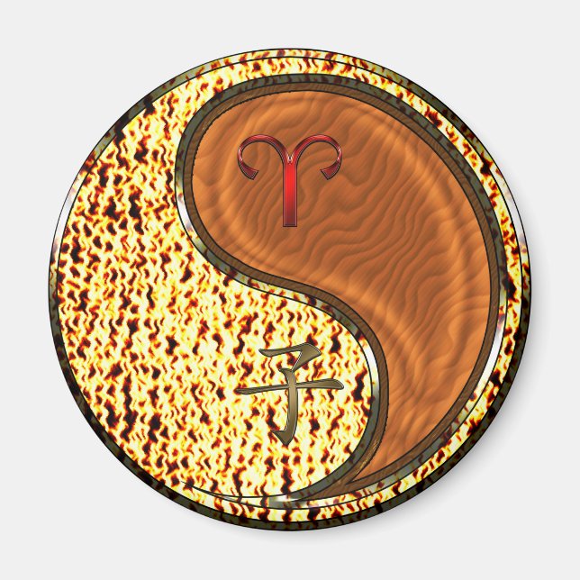 Imã Aries & Wood Rat (Frente)