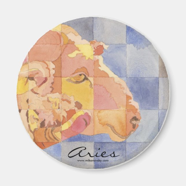 Imã Aries Zodiac (Frente)