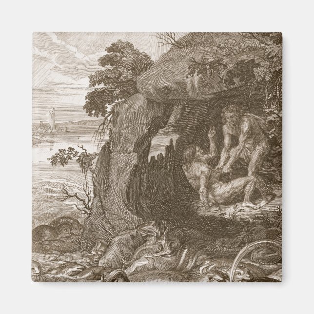 Imã Aristeus Compels Proteus para Revelar seus Óragos, (Frente)