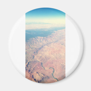 Imã arizona de fotografia do Grand Canyon aéreo retro