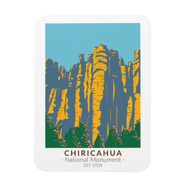 Ímã Arizona do Monumento Nacional Chiricahua (Vertical)