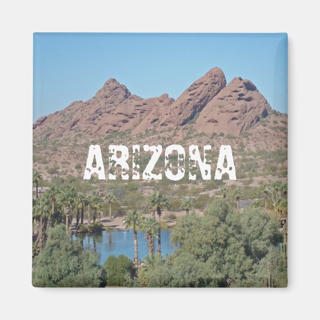 Imã Arizona Papago Park Phoenix Southwest Paisagem (Frente)