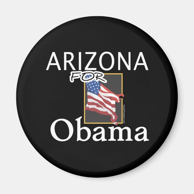 Imã Arizona para Obama Magnet (Frente)