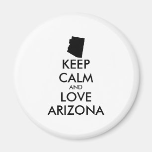 Imã Arizona personalizável MANTER CALM e AMOR