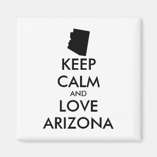 Imã Arizona personalizável MANTER CALM e AMOR