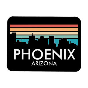 Ímã Arizona Retro Sunset Skyline