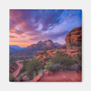 Imã Arizona Vermelha Sedona Rocha Natureza Bonita Suns