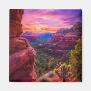 Imã Arizona Vermelha Sedona Rocha Natureza Bonita Suns