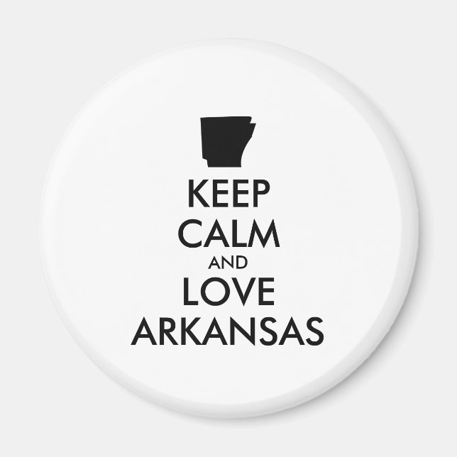 Imã ARKANSAS DE MANUTENÇÃO E AMOR personalizáveis (Frente)