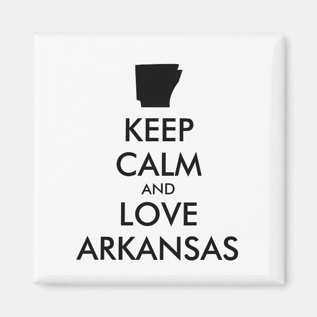 Imã ARKANSAS DE MANUTENÇÃO E AMOR personalizáveis (Frente)