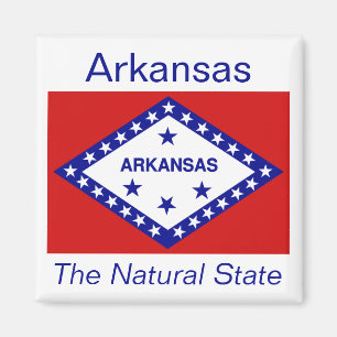 Imã Arkansas Flag Magnet