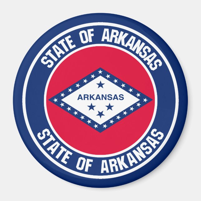 Imã Arkansas Round Emblem (Frente)