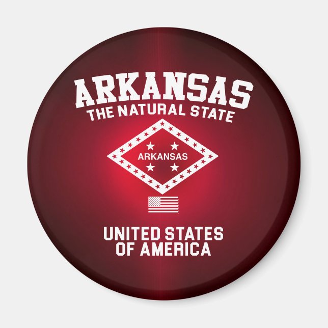 Imã Arkansas The Natural State (Frente)