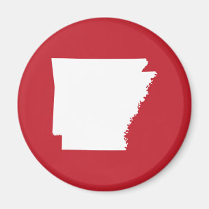 Imã Arkansas Vermelho e Branco