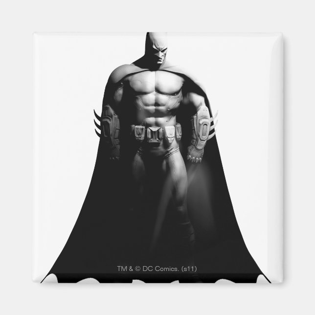 Imã Arkham City | Batman Black and White Wide Pose (Frente)