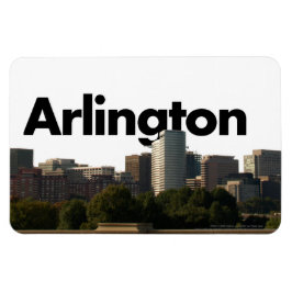 Ímã Arlington TX Skyline c/Arlington no Sky Magnet