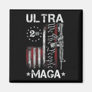 Imã Arma Ultra MAGA AR- Bandeira Patriótica Americana