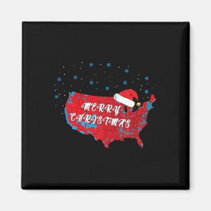 Imã Armadilha das Eleições Feliz Natal Santa Hat Engra