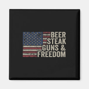 Imã Armas De Cerveja E Liberdade - 4 De Julho Dos Eua