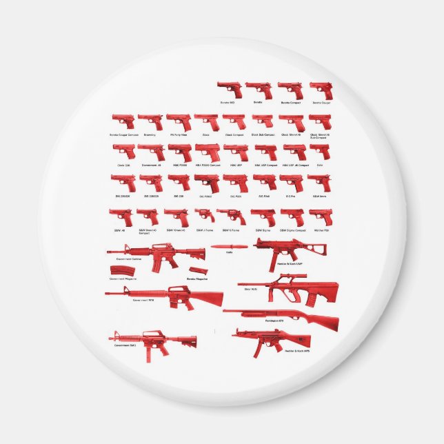 Imã armas vermelhas (Frente)