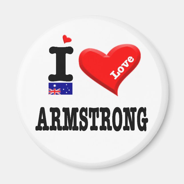 Imã ARMSTRONG - I Love (Frente)