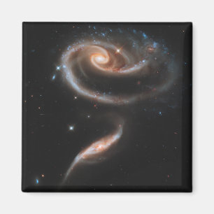 Imã Arp 273 Interagindo Galáxias Em Andromeda.