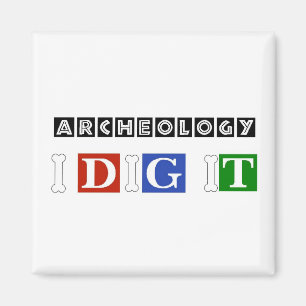 Imã Arqueologia eu escavo-a