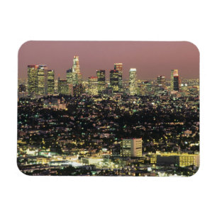 Ímã Arquitectura da cidade de Los Angeles na noite