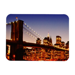 Ímã Arquitectura da cidade de New York com a ponte