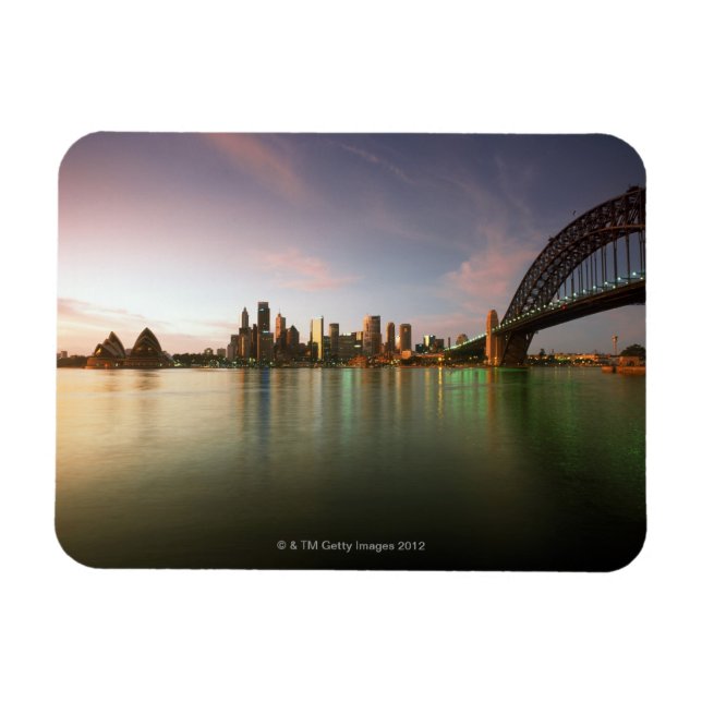 Ímã Arquitetura da Austrália Ponte Calm City (Horizontal)