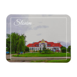 Ímã Arquitetura das estações de trem Slonim da Bielorr