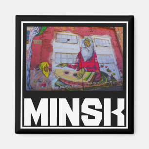 Imã Arquitetura de Belarus Minsk Grafite de paisagem u