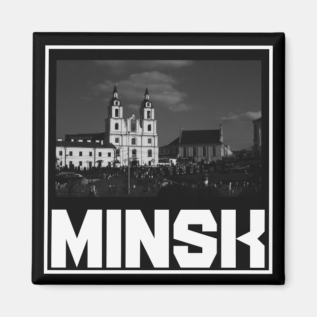 Imã Arquitetura de Minsk da Bielorrússia Magnet (Frente)