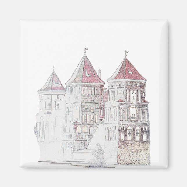 Imã Arquitetura do Castelo Mir da Bielorrússia (Frente)