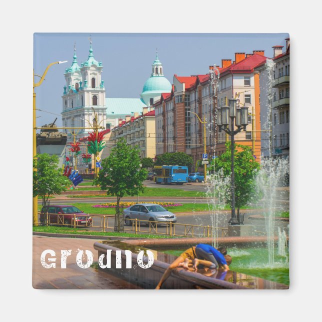 Imã Arquitetura do Grodno Belarus Visualizar Pessoas (Frente)
