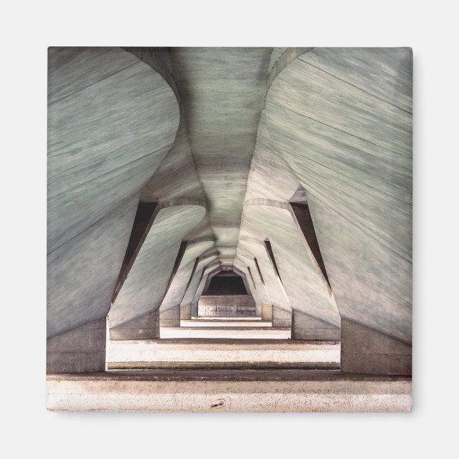 Imã Arquitetura Moderna de Túnel de Concreto – Abstrat (Frente)