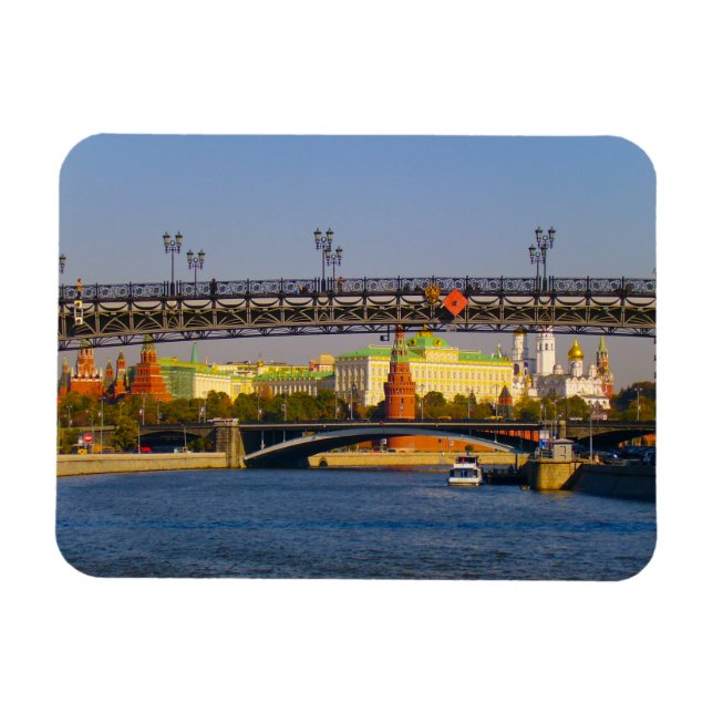Ímã Arquitetura Paisagística da Cidade de Moscou, Krem (Horizontal)