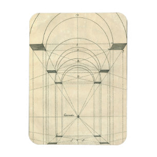 Ímã Arquitetura Vintage, Perspectiva do Arco Renascent