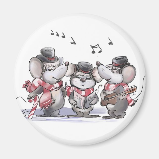 Imã Arrefecimento com microfone, Mac & Moe Magnet (Frente)