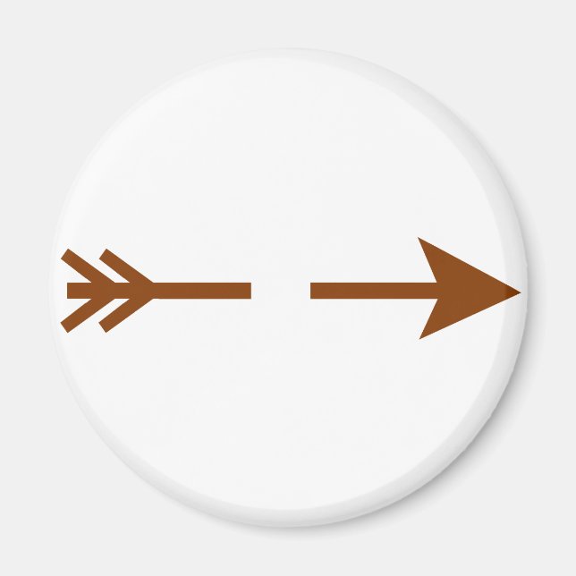 Imã Arrow Brown Quebrou O Zazzle Do MUSEU (Frente)
