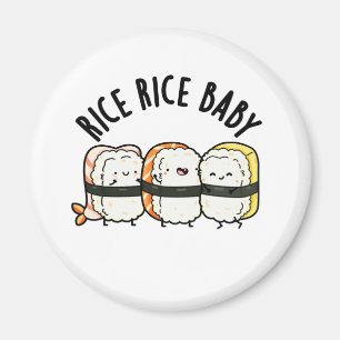 Imã Arroz Arroz Bebê Engraçado Sushi Comida Pun